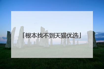 根本找不到天猫优选