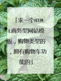 求一个HTML商务型网站模板,购物类型的,拥有购物车功能的
