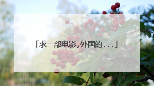求一部电影,外国的...