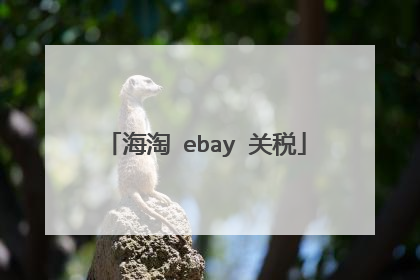 海淘 ebay 关税