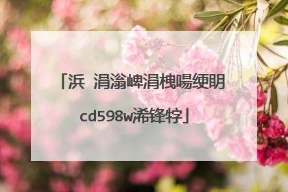浜�涓滃崥涓栧啺绠眀cd598w浠锋牸