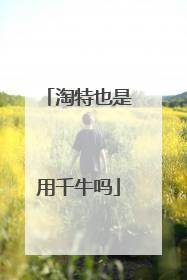 淘特也是用千牛吗