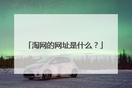 淘网的网址是什么?