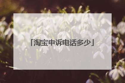 淘宝申诉电话多少