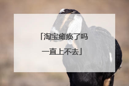 淘宝瘫痪了吗 一直上不去