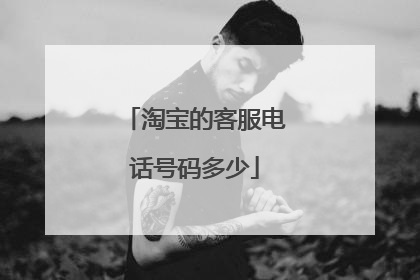 淘宝的客服电话号码多少