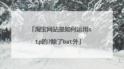 淘宝网站是如何运用stp的?除了bat外