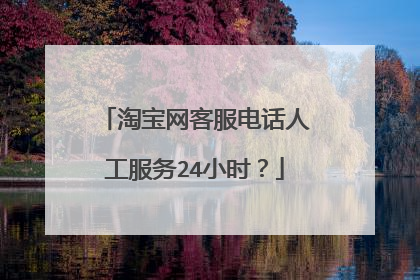 淘宝网客服电话人工服务24小时?