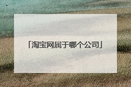 淘宝网属于哪个公司