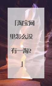 淘宝网里怎么没有一淘?