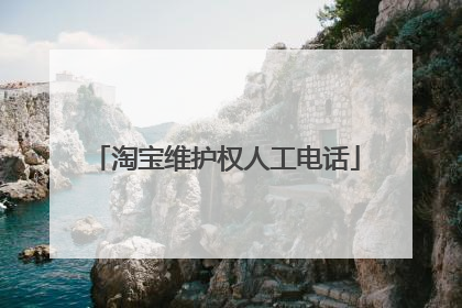 淘宝维护权人工电话