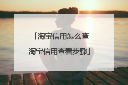淘宝信用怎么查 淘宝信用查看步骤