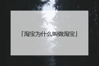 淘宝为什么叫做淘宝