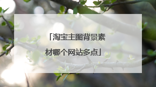 淘宝主图背景素材哪个网站多点