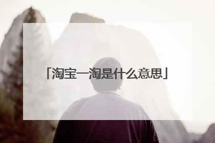 淘宝一淘是什么意思
