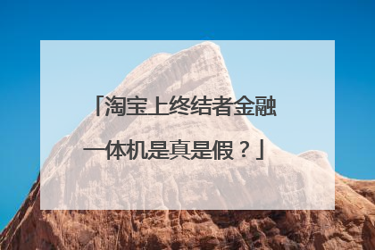 淘宝上终结者金融一体机是真是假?