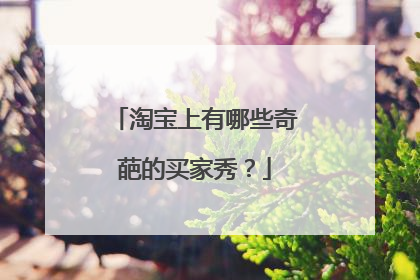 淘宝上有哪些奇葩的买家秀?