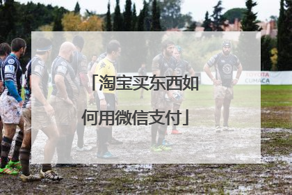 淘宝买东西如何用微信支付