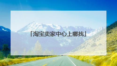 淘宝卖家中心上哪找