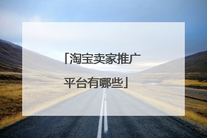 淘宝卖家推广平台有哪些
