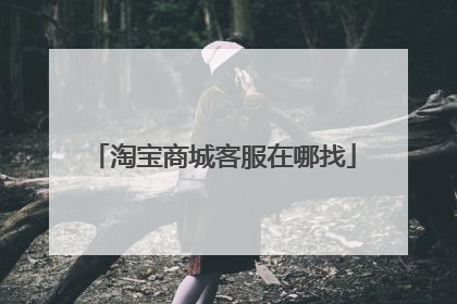淘宝商城客服在哪找
