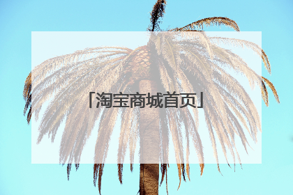 淘宝商城首页