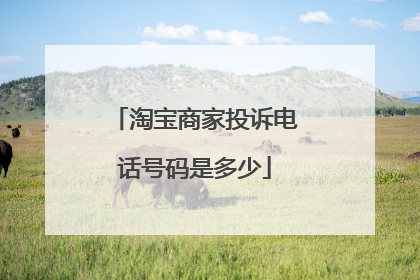 淘宝商家投诉电话号码是多少