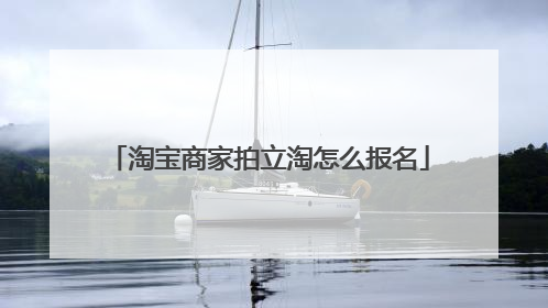 淘宝商家拍立淘怎么报名
