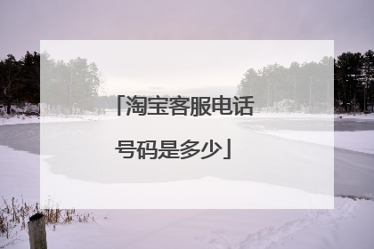 淘宝客服电话号码是多少