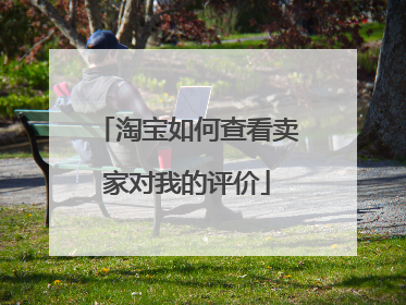淘宝如何查看卖家对我的评价