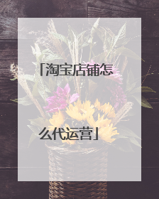 淘宝店铺怎么代运营