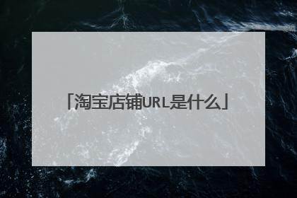 淘宝店铺URL是什么