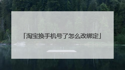 淘宝换手机号了怎么改绑定