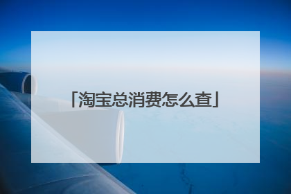淘宝总消费怎么查