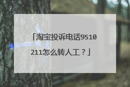 淘宝投诉电话9510211怎么转人工?