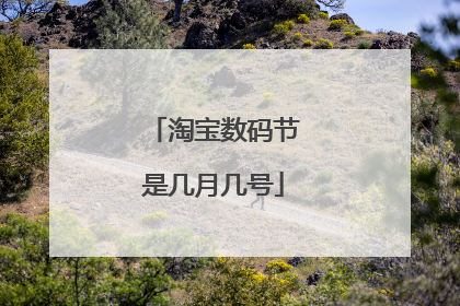 淘宝数码节是几月几号