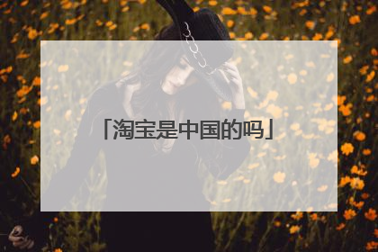 淘宝是中国的吗