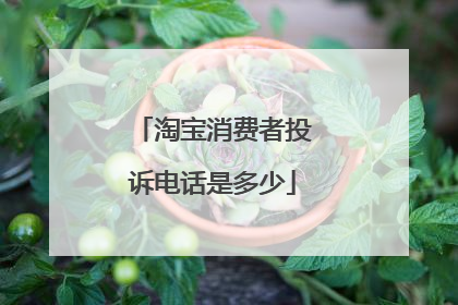 淘宝消费者投诉电话是多少