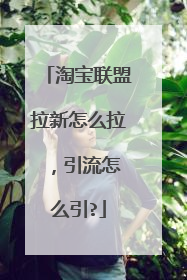淘宝联盟拉新怎么拉 ,引流怎么引?