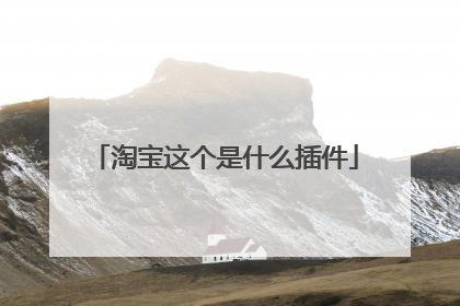 淘宝这个是什么插件