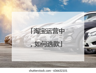 淘宝运营中,如何选款