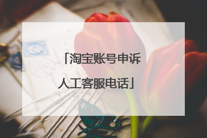 淘宝账号申诉人工客服电话