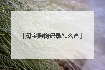 淘宝购物记录怎么查