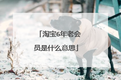 淘宝6年老会员是什么意思