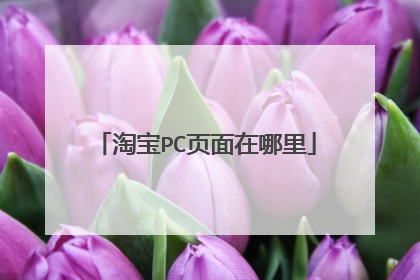 淘宝PC页面在哪里