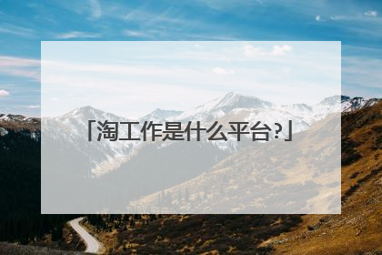 淘工作是什么平台?