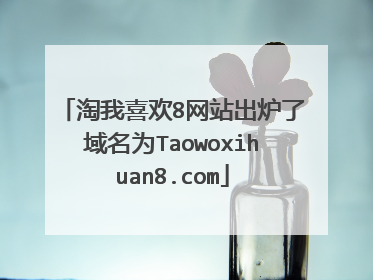 淘我喜欢8网站出炉了域名为Taowoxihuan8.com