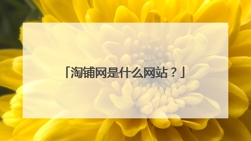 淘铺网是什么网站?