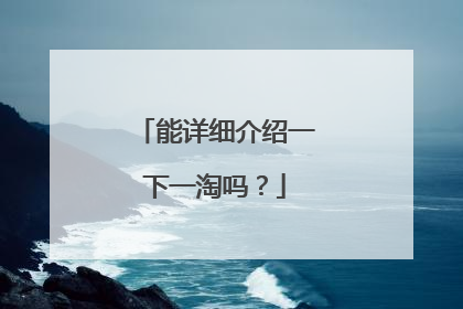 能详细介绍一下一淘吗?