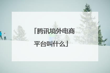腾讯境外电商平台叫什么